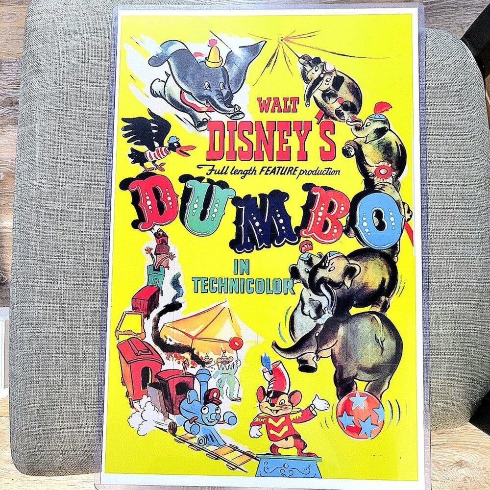 Walt Disney Dumbo Vintage Movie Poster Print